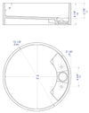 Dimensions - Round Resin Sink 