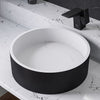 Round Resin Sink, Matte Black - faucet not included.