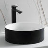 Round Resin Sink, Matte Black - faucet not included.