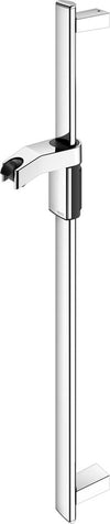 Kencu Hand Shower Rail with Sliding Bracket Silver Anodized Aluminum/Polished Chrome