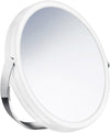 7" Diameter Mirror, 7x/1x Reversible, Chrome Swivel Stand