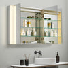 Altair Serra 3-Door Mirrored LED Side-Lit Surface-Mount Medicine Cabinet