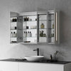 Altair Catola 3-Door Frameless Mirrored LED Surface-Mount or Recessed Medicine Cabinet