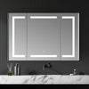 Altair Bojano 3-Door 48" Frameless Mirrored LED Surface-Mount or Recessed Medicine Cabinet