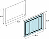 Altair Bojano 3-Door 48" Frameless Mirrored LED Surface-Mount or Recessed Medicine Cabinet